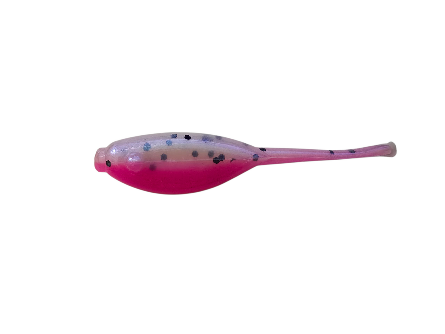 15 Glimmer Pink Crappie Fish Bait 2 Inch Shad