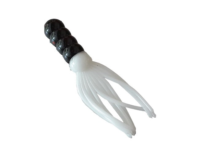 Black White Ring Body Fantail Fishing Lure 16 Count