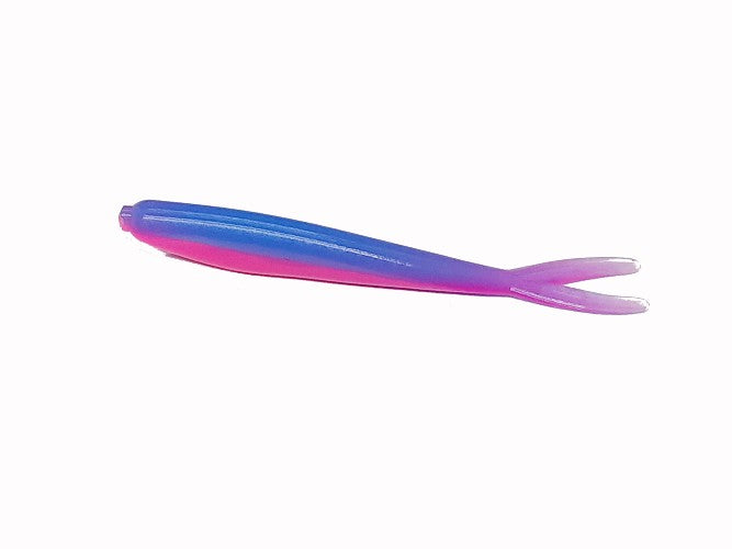 20 Blue Pink Crappie Fish Bait 2 1/4" Silver Fish