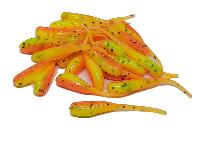 25 Cajun Cricket Crappie Jig Stinger Tail Shad Fishing Lure 2 Inch