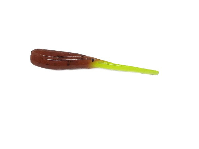Carolina Pumpkin Chartreuse Crappie Baits Stinger Tail Shad 20