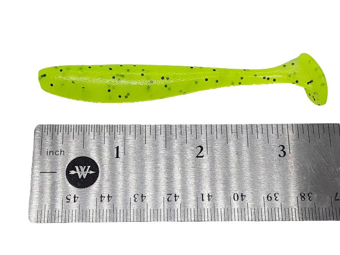 8 Chartreuse Pepper Paddletail Minnow Swimbait 3.25”
