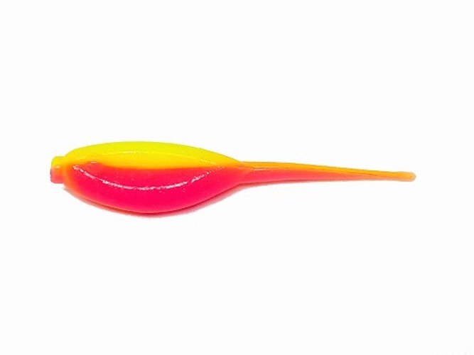 Chartreuse Hot Pink Crappie Baits Stinger Tail Shad