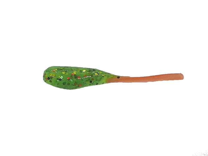 20 Firetiger Crappie Panfish Fish Bait Stinger Tail Shad Jig Fishing Lure 2 Inch