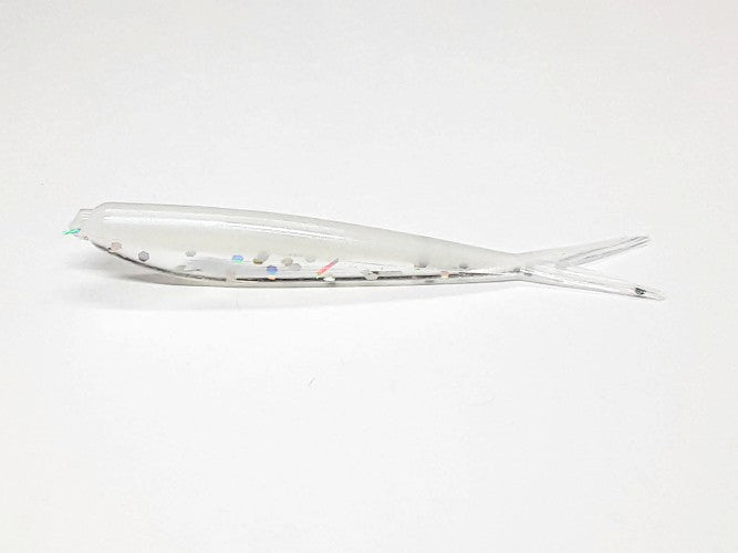 20 Ghost Hologram Crappie Fish Bait 2 1/4" Silver Fish