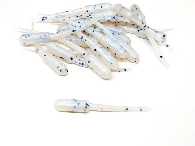 2 Inch Glimmer Grub Stinger Crappie Soft Bait Fishing Lures