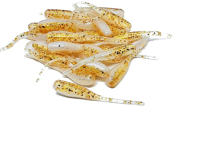 Gold Pearl Stinger Tail Shad Tails Fishing Lure
