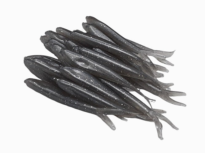 20 Gray Crappie Fish Bait 2 1/4" Silver Fish
