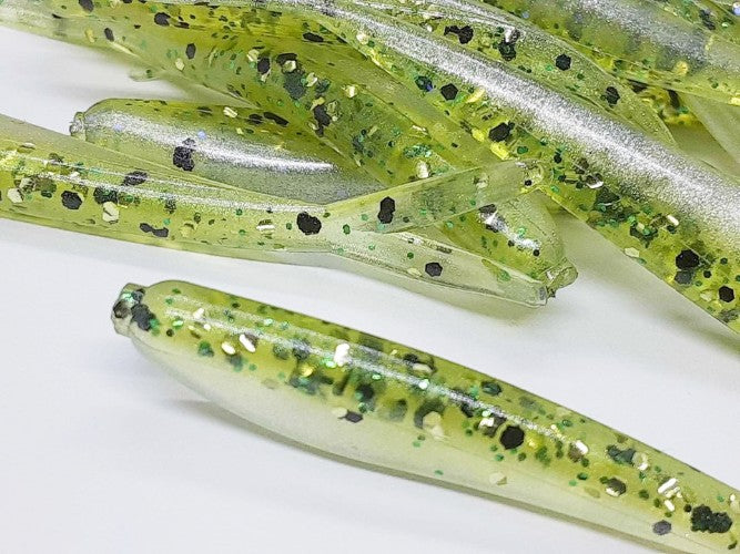 20 Green Shiner Pearl Crappie Fish Bait 2 1/4" Silver Fish
