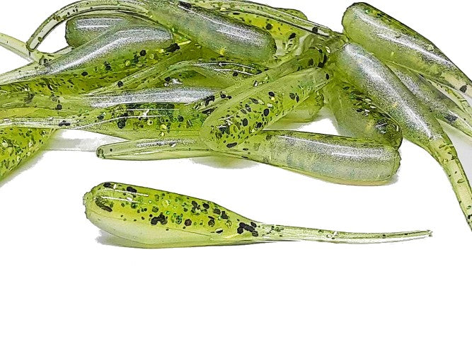Green Shiner Pearl Crappie Baits Stinger Tail Shad