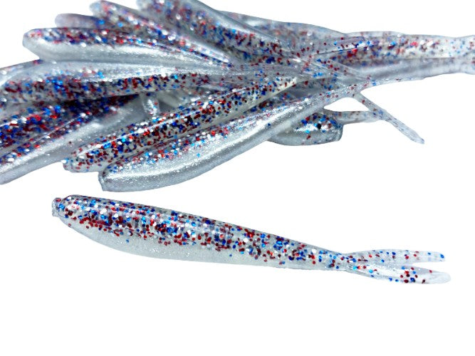 20 Liberty Crappie Fish Bait 2 1/4" Silver Fish