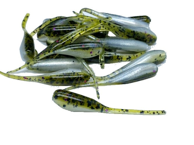 Melon Pearl Crappie Baits Stinger Tail Shad