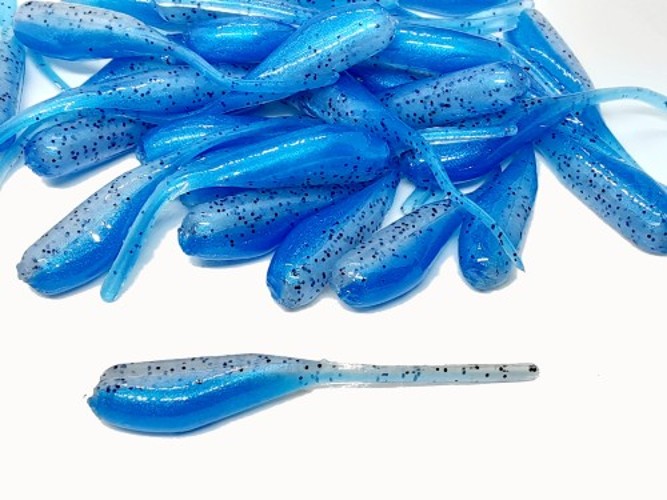 Monkeymilk Blue Pearl Stinger Tail Shad Tails Fishing Lure