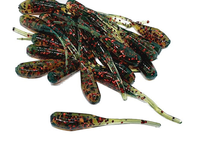 Motoroil Red Crappie Baits Stinger Tail Shad