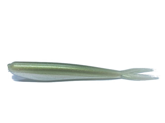 20 Olive Pearl Crappie Fish Bait 2 1/4" Silver Fish