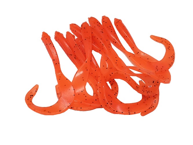 10 Orange Pepper Fishing Lure Minnow Bass Artificial Bait