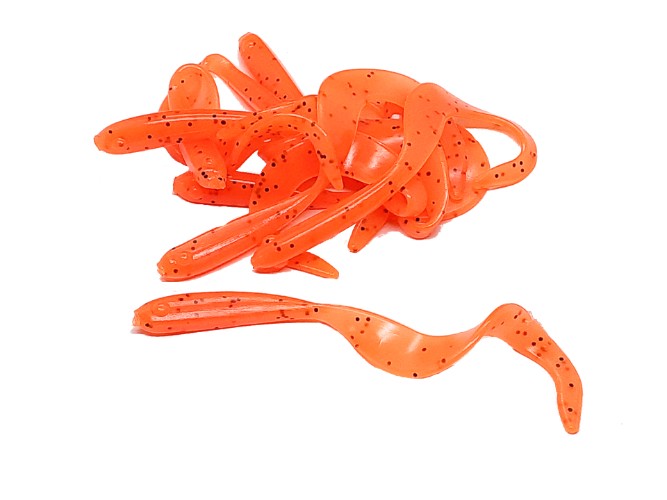 10 Orange Pepper Fishing Lure Minnow Bass Artificial Bait