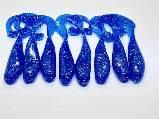 8 Phthalo Curly Tail Fishing Lure 3 Inch Shad