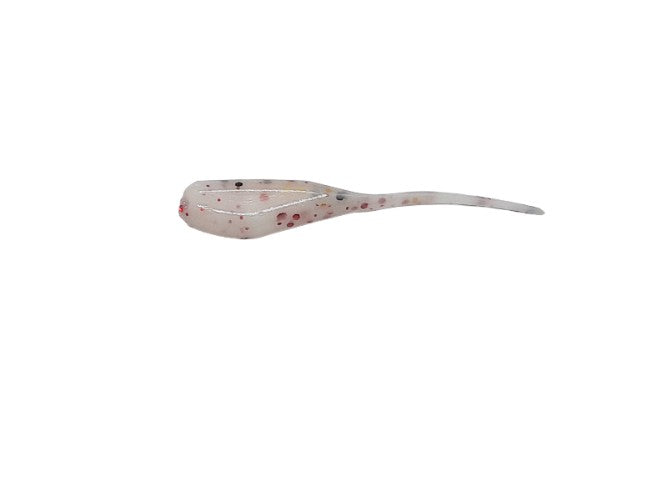 Red Black Gold Flake Crappie Baits Stinger Tail Shad 25
