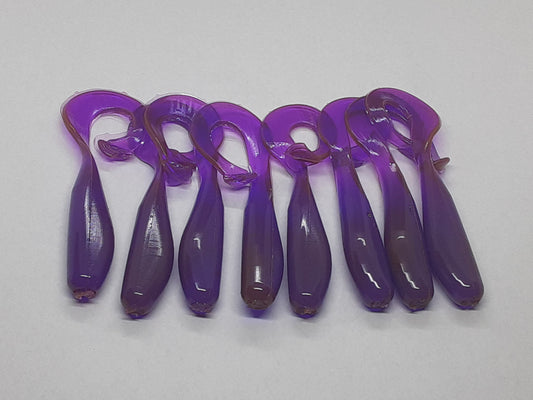 8 Chameleon Curly Tail Fishing Lure 3 Inch Shad