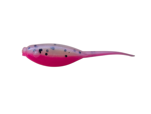 15 Glimmer Pink Crappie Fish Bait  2 Inch Shad