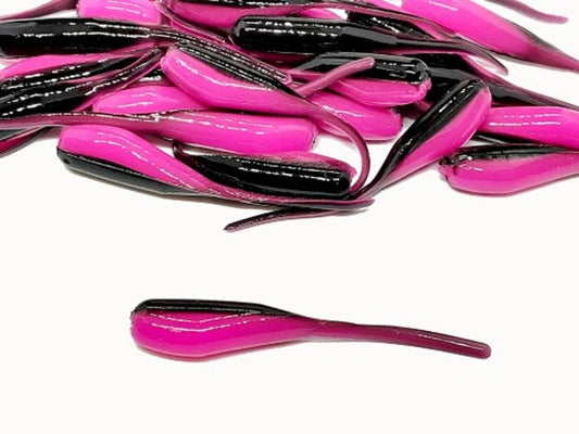 Black Hot Pink Stinger Tail Shad Tails Fishing Lure