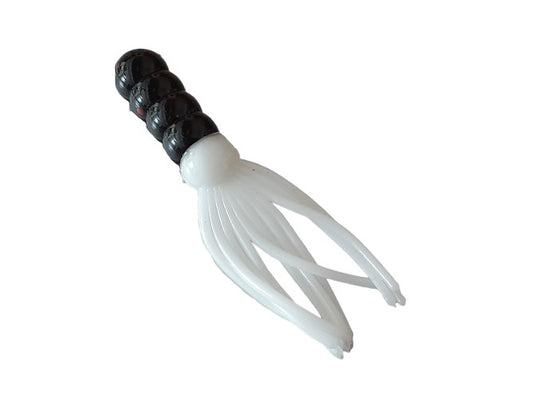Black White Ring Body Fantail Fishing Lure 16 Count