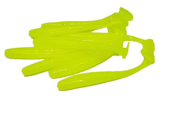 8 Chartreuse Paddletail Minnow Swimbait 3.25”