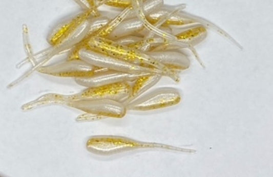 Gold Pearl Stinger Tail Shad Tails Fishing Lure