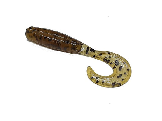Green Pumpkin Brown Curly Tail Grubs