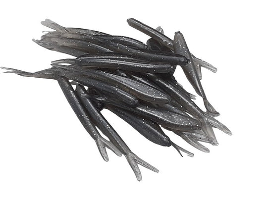 20 Gray Crappie Fish Bait  2 1/4" Silver Fish