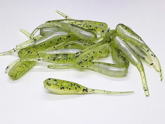 Green Shiner Pearl Crappie Baits Stinger Tail Shad