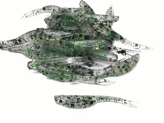 Green Smoke Pepper Split Tail Fluke 25 Count