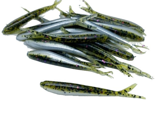 20 Melon Pearl Crappie Fish Bait  2 1/4" Silver Fish