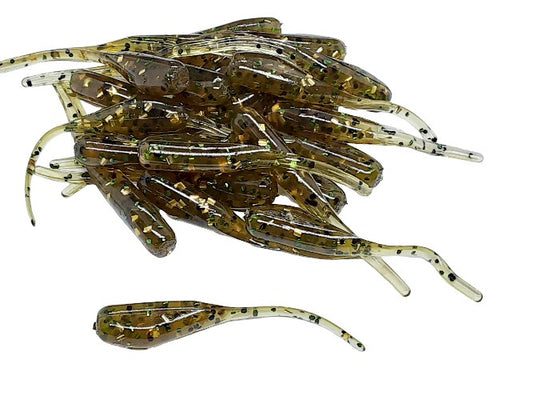 Mossy Pumpkin Crappie Baits Stinger Tail Shad 25