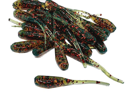 Motoroil Red Crappie Baits Stinger Tail Shad