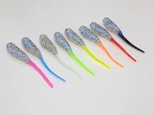 40 Baits Multi Monkeymilk Sample Pack Crappie Baits Stinger Tail Shad