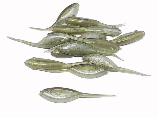 Olive Pearl Crappie Baits Stinger Tail Shad