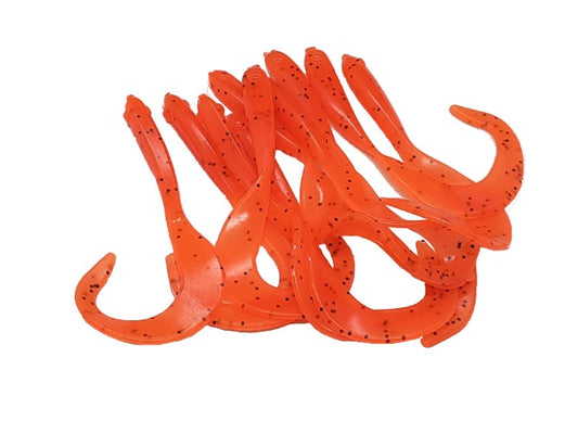 10 Orange Pepper Fishing Lure Minnow Bass Artificial Bait