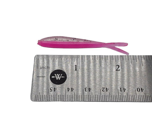 Pink Shiner Crappie Fish Bait  2 1/4" Silver Fish