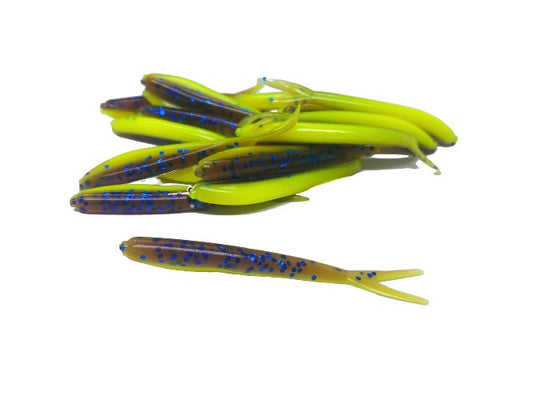 20 Plum Passion Crappie Fish Bait  2 1/4" Silver Fish